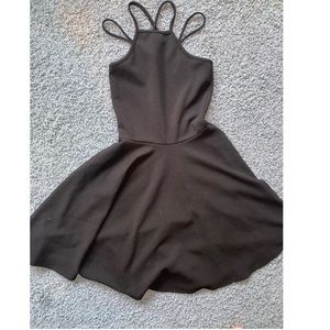 Black Dress Unique Strap